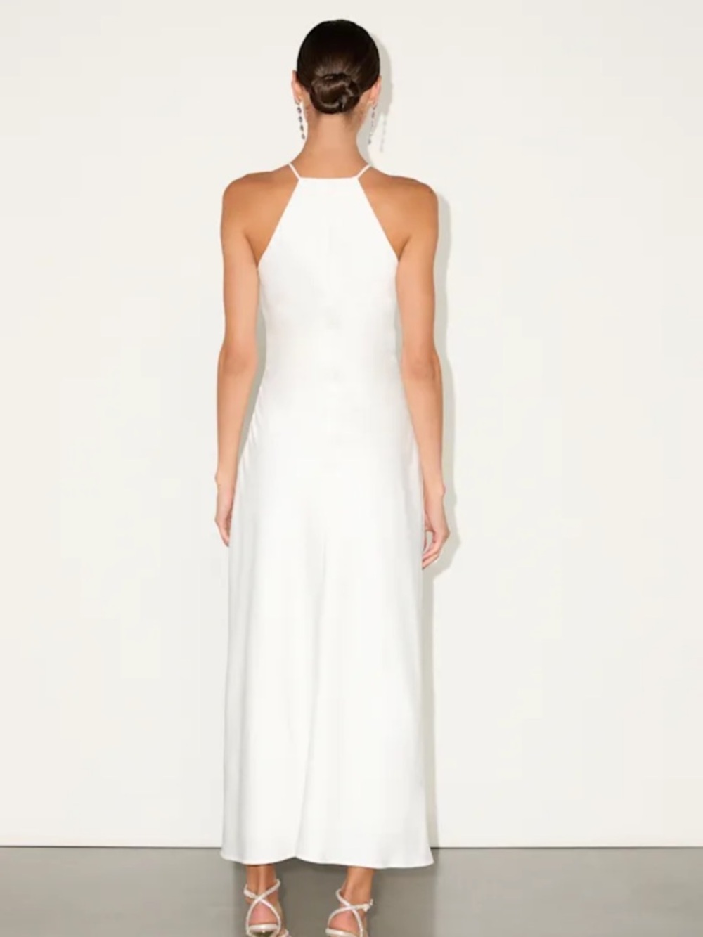 Lulu's white cowl neck halter dress - Picture 8 of 9